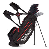 Titleist PLAYERS 4 PLUS STADRY Stand Bag - BLACK /BLACK / RED Colour